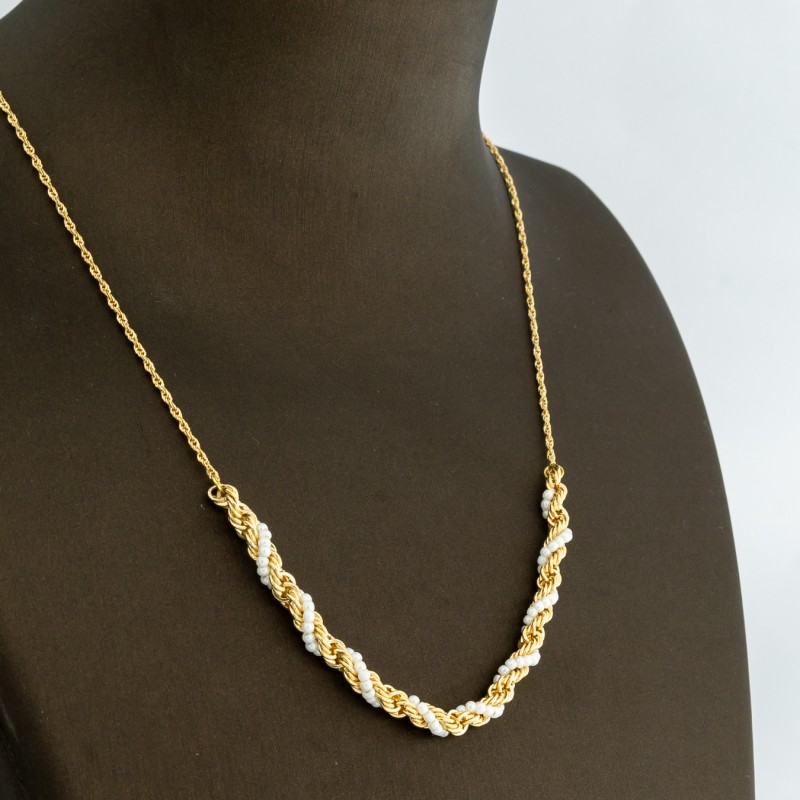 NK2106 عقد الدانة (لؤلؤ مقمّش)